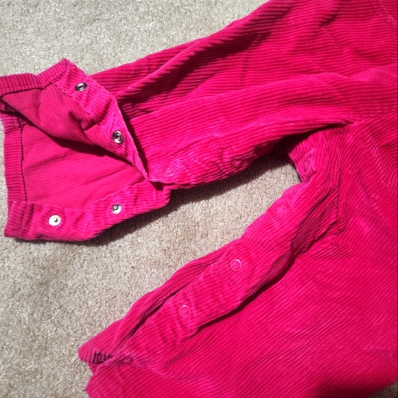 Vintage OshKosh B'gosh Pink Corduroy Overalls Size 3T - Picture 3 of 6
